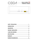 Coda 05X Specifications