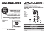 McCulloch 7096180A25 User manual