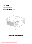Eiki EIP-25 Owner`s manual