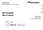 Black Box DEH-P8400MP Owner`s manual