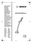 Bosch Art Easytrim Accu Instruction manual