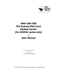 United Electronic Industries DNA-CAR-550 User manual