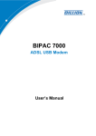 Billion 7000 User`s manual