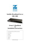 Wiredocean SBS 1000 Installation guide