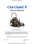Cub Cadet 10528C Service manual