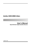Amiko SHD-8900 Alien User`s manual