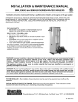 Riverside Hydronics EMXGO SERIES Specifications
