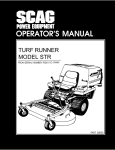 Scag Power Equipment 79999 Operator`s manual