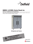 Delfield 6025XL-GH Installation manual