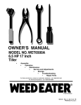 Weed Eater WET6500A Owner`s manual