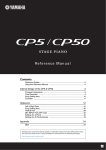 Yamaha CP50 Owner`s manual