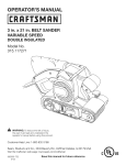 Craftsman 315.117271 Operator`s manual