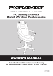 Pyramat PC Gaming Chair 2.1 Owner`s manual