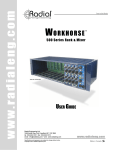 Radial Engineering WORKHORSE 500 SERIES User guide