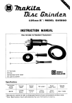Makita GA5000 Instruction manual