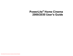 Epson PowerLite Home 10 User`s guide