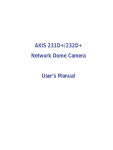 Axis 231D+ User`s manual