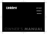 Uniden UIP1868P Owner`s manual