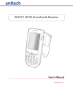 Unitech RH767 User`s manual