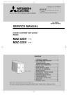 Mitsubishi Electric MCF-18TN Service manual