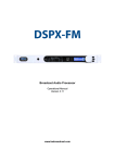 BW Broadcast DSPX-FM Specifications