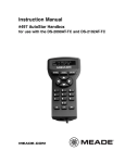 Meade DS-2102 Instruction manual