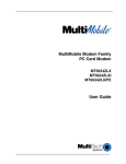 Multi-Tech MultiMobile MT5634ZLX/FE User guide