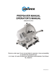 Univex 4510 Operator`s manual
