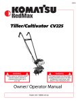 RedMax CV225 Specifications