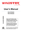 Windster WS-69TB36 User`s manual