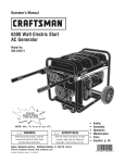 Craftsman 580.326311 Operator`s manual