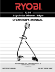 Ryobi 767rj Operator`s manual