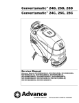 Advance acoustic Convertamatic 28C Service manual