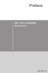 MSI Z87-G45 GAMING User`s manual