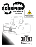 Chauvet Scan 300 RGB EU User manual