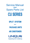 Unique CU Series Service manual