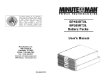 Minuteman BP192RTXL User`s manual
