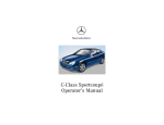 Mercedes-Benz 2002 C-Class Operator`s manual