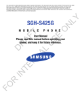 Samsung SGH-S425G User manual