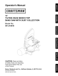 Craftsman 351.214610 Operator`s manual