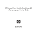 HP StorageWorks 20 - Modular Smart Array Specifications