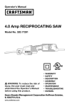 Craftsman 320.17291 Operator`s manual