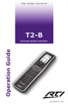 RTI T2-B Operating instructions
