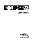 Eclipse 512 User manual