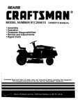 Craftsman 917.258510 Owner`s manual