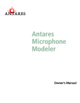 Antares AMM-1 User`s manual