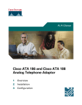 Cisco ATA 186 and Cisco ATA 188 Analog Telephone