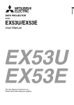 Mitsubishi EX53E User manual