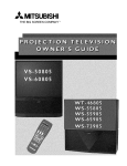 Mitsubishi VS-60805 Operating instructions