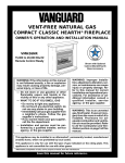 Vanguard VMH26NR Installation manual